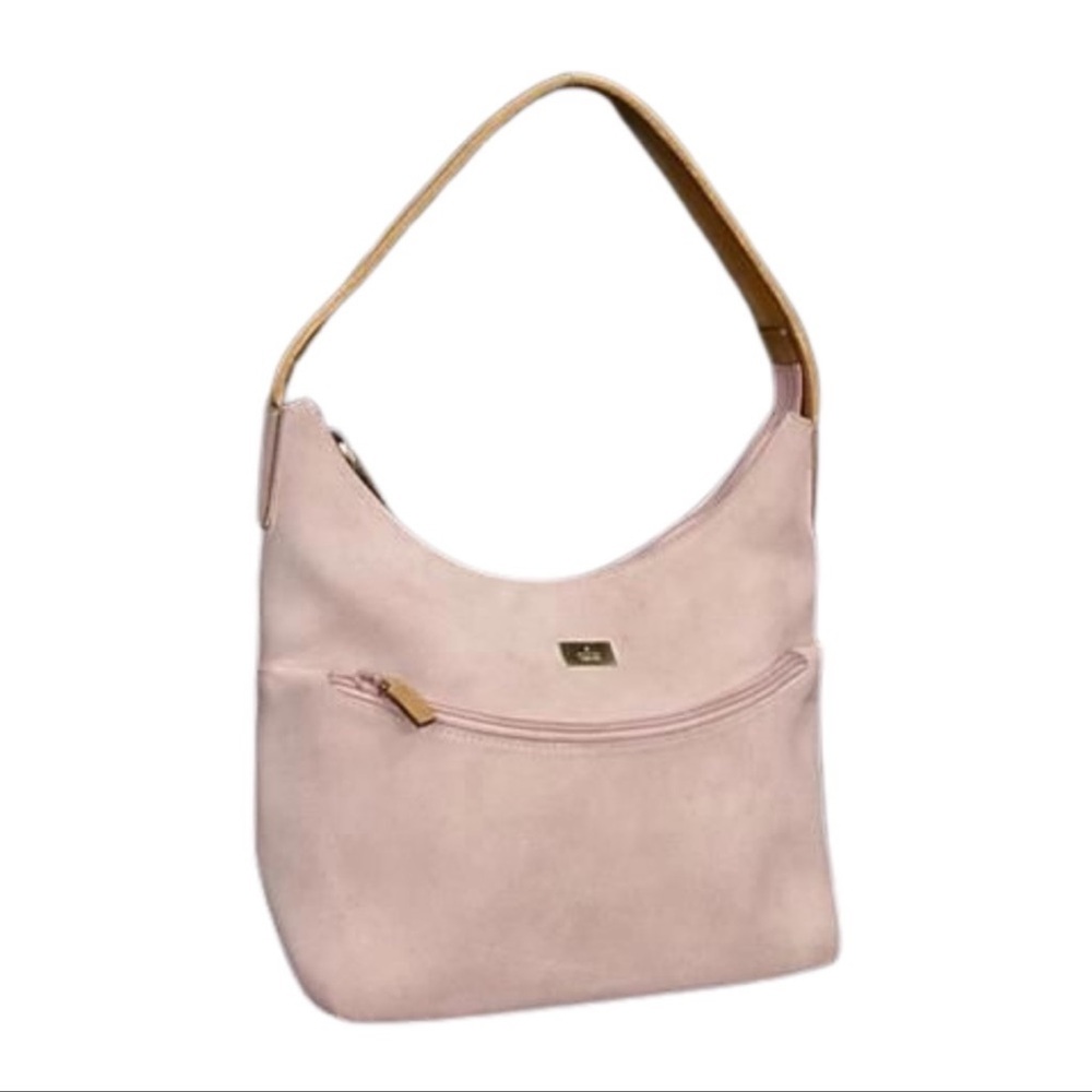 Vintage Pink Gucci Suede Hobo Ergo Bag Purse